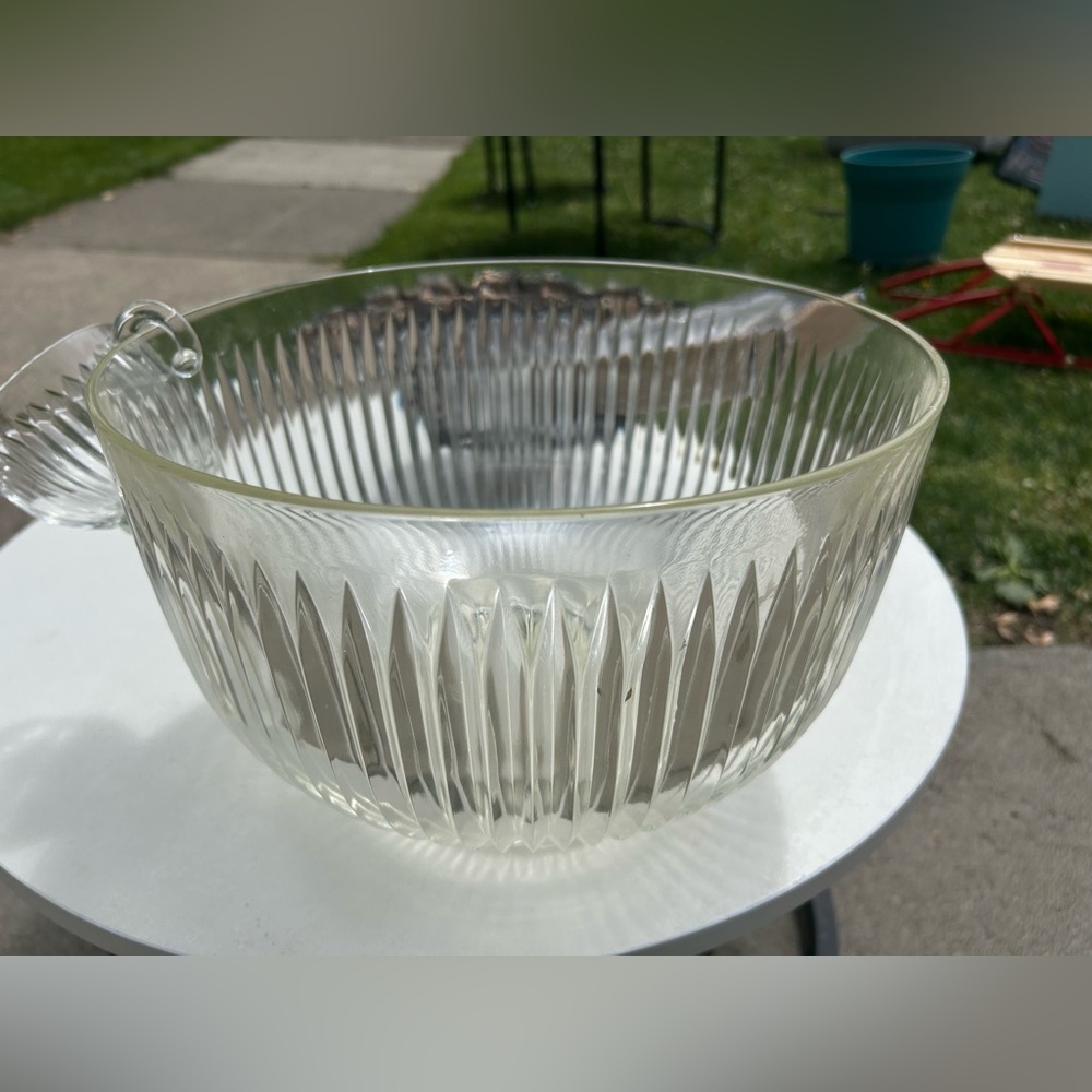 Mikasa Clear Glass Punch Bowl